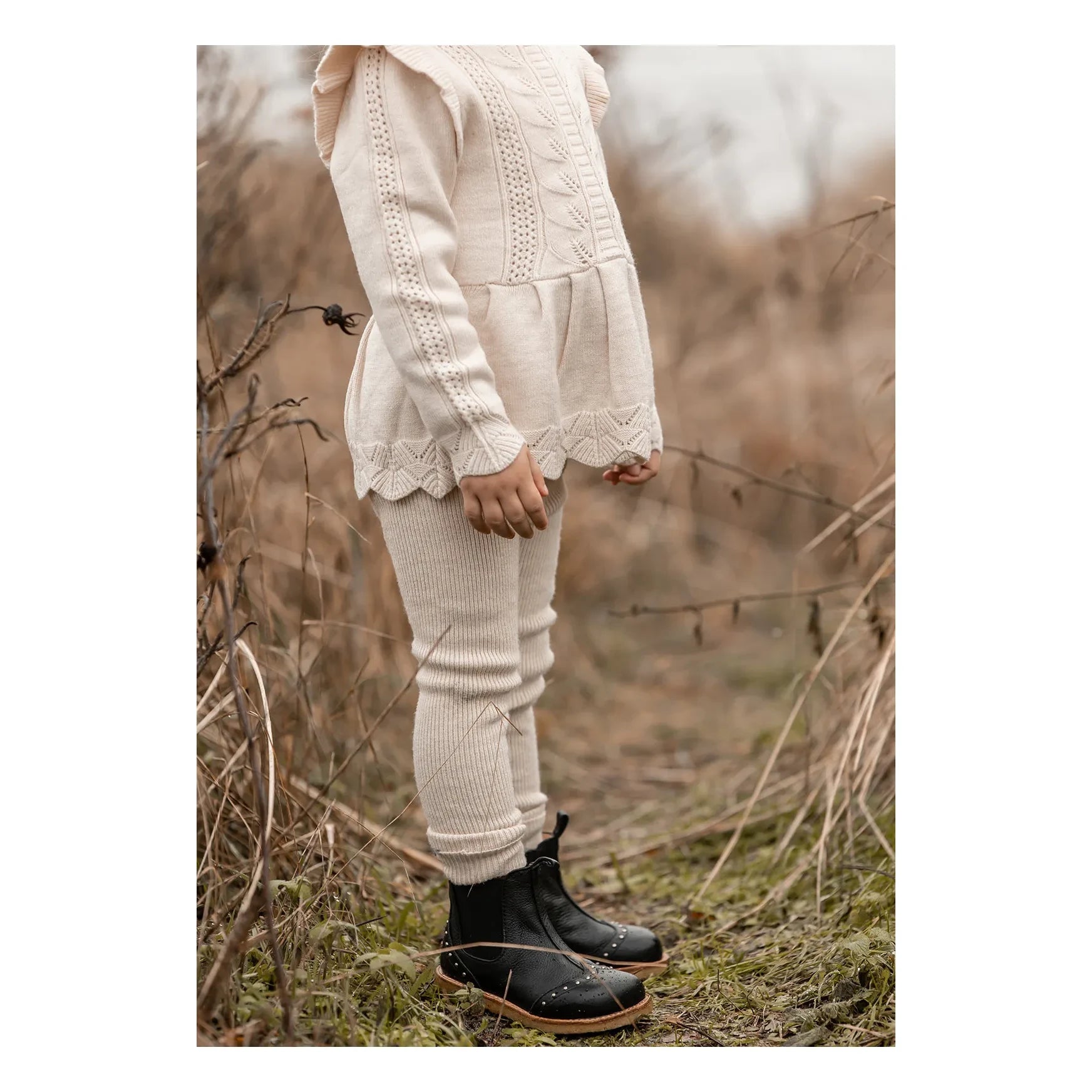Fliink - Benna Ribbed Leggings | Cream