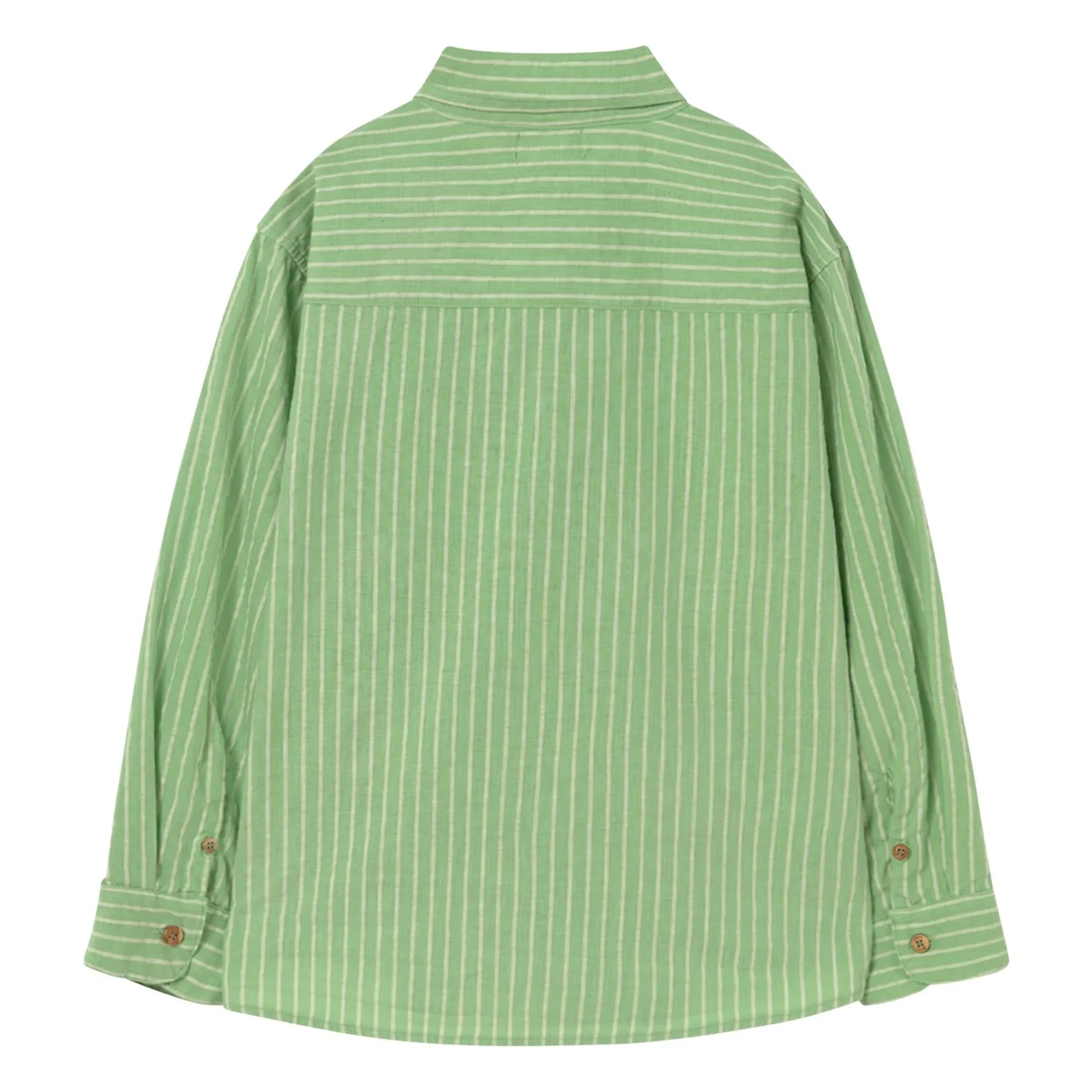 Cozmo - Eric Striped Shirt | Meadow Green