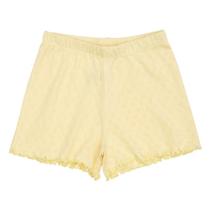 Copenhagen Colors - Short Pointelle | Pale Yellow