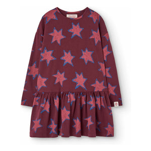 The Animals Observatory - Macaw Etoiles Dress | Burgundy