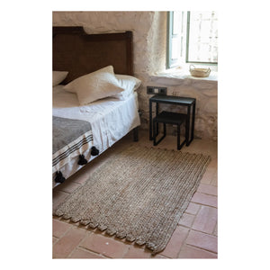 Cosydar - Rectangular Palm Leaf Rug - 120 x 80 cm