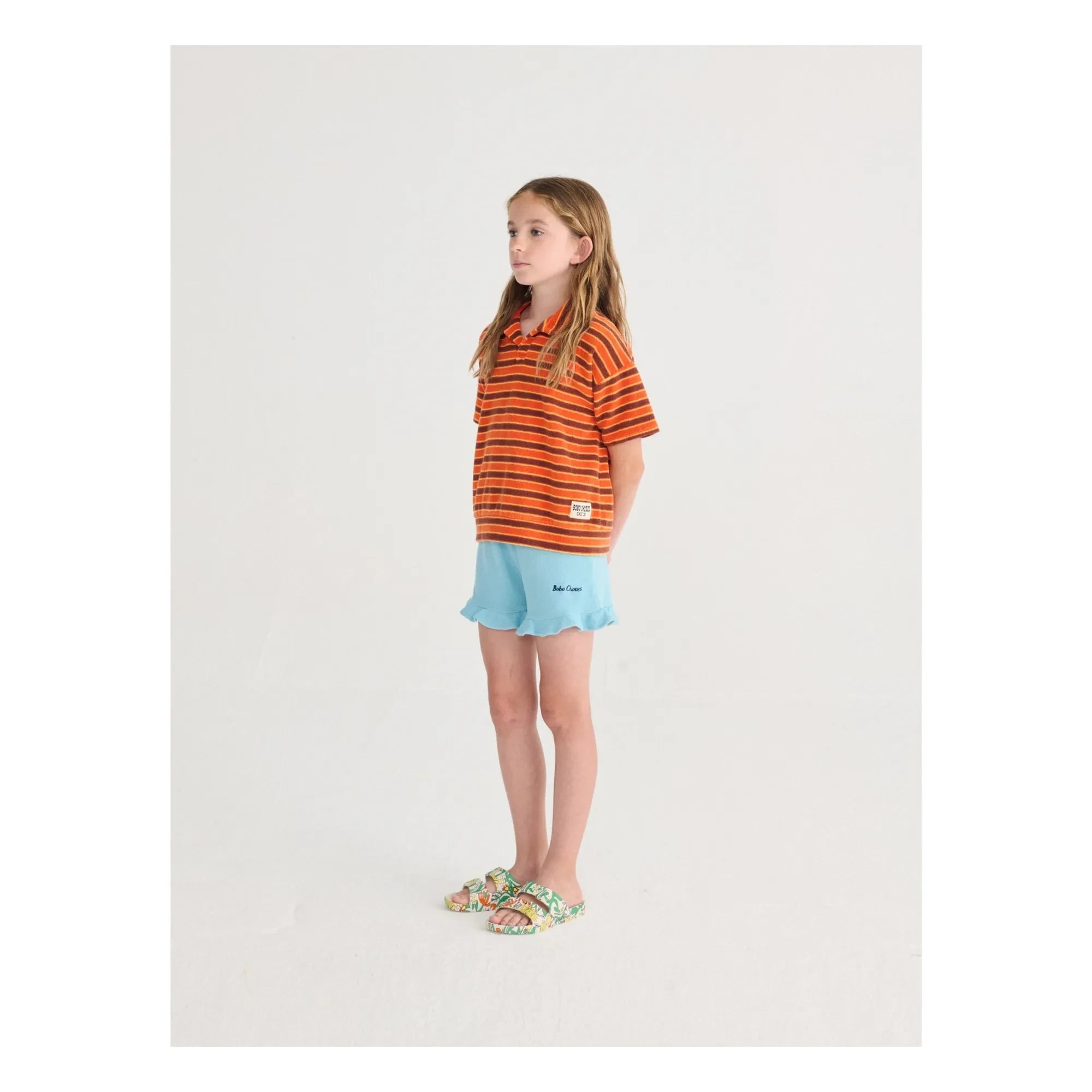 Bobo Choses - Bobo Choses Organic Cotton Ruffled Shorts | Light Blue