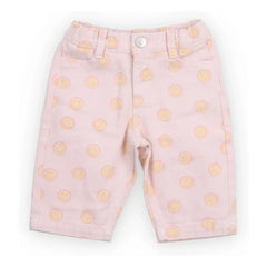 the new society - Smiley Cotton Jeans BCI Bébé | Light Pink