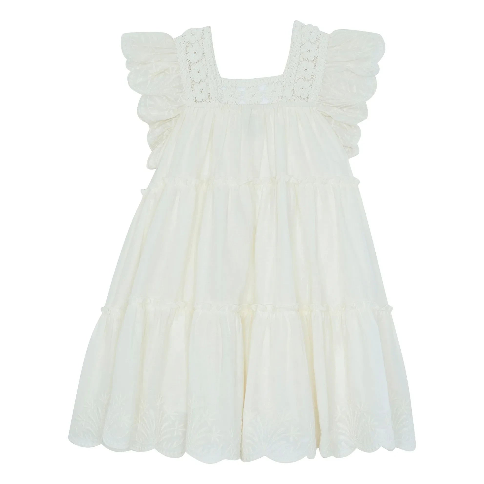 Bonton - Nereide Crochet Dress | Ecru