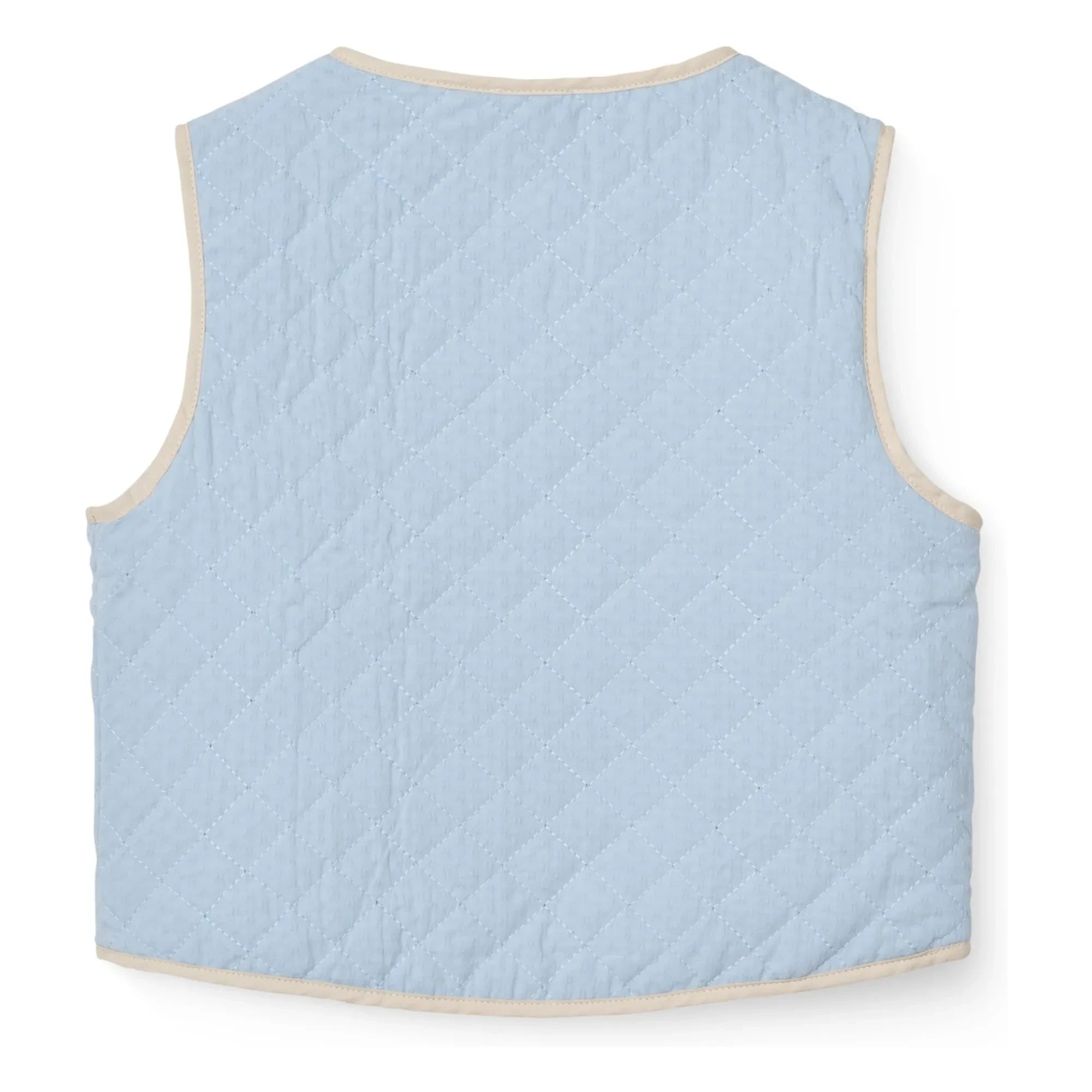 Copenhagen Colors - Sleeveless Quilted Organic Cotton Jacket | Light Blue