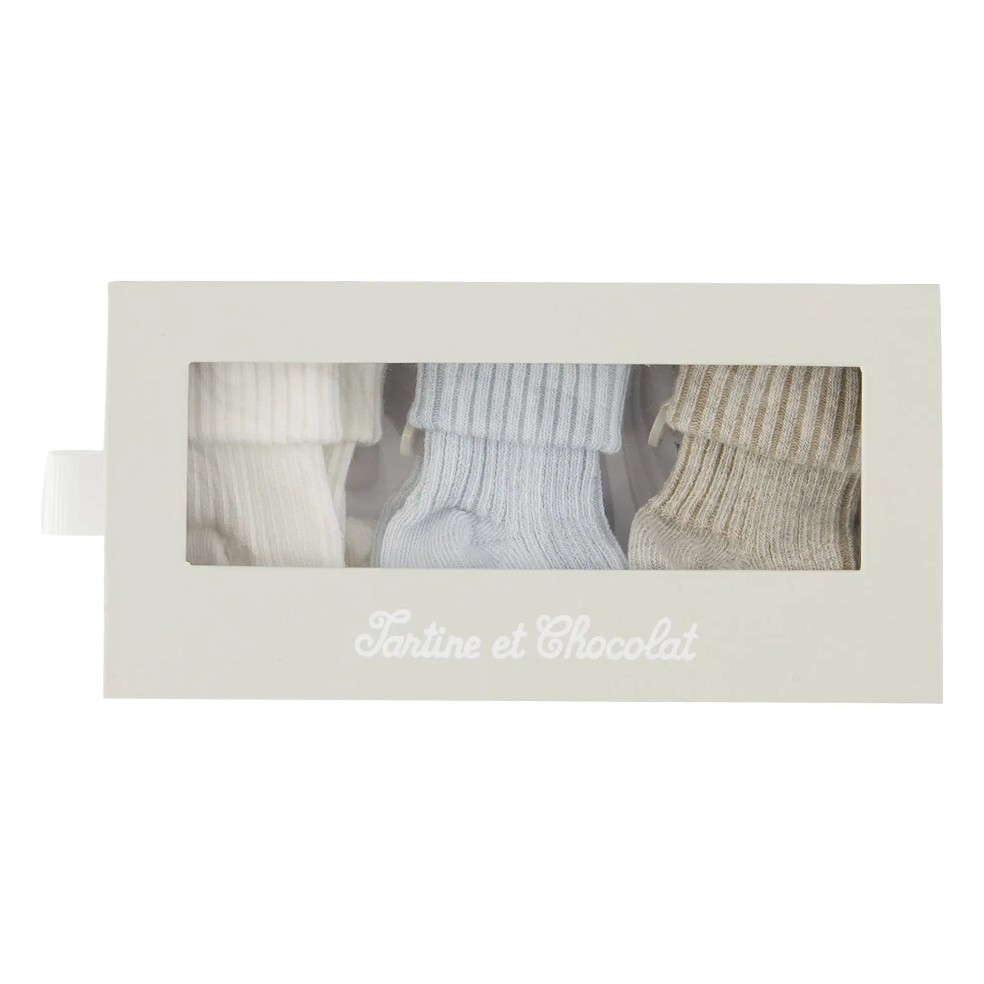 Tartine et Chocolat - 3 Pairs of Socks Set | Light Blue