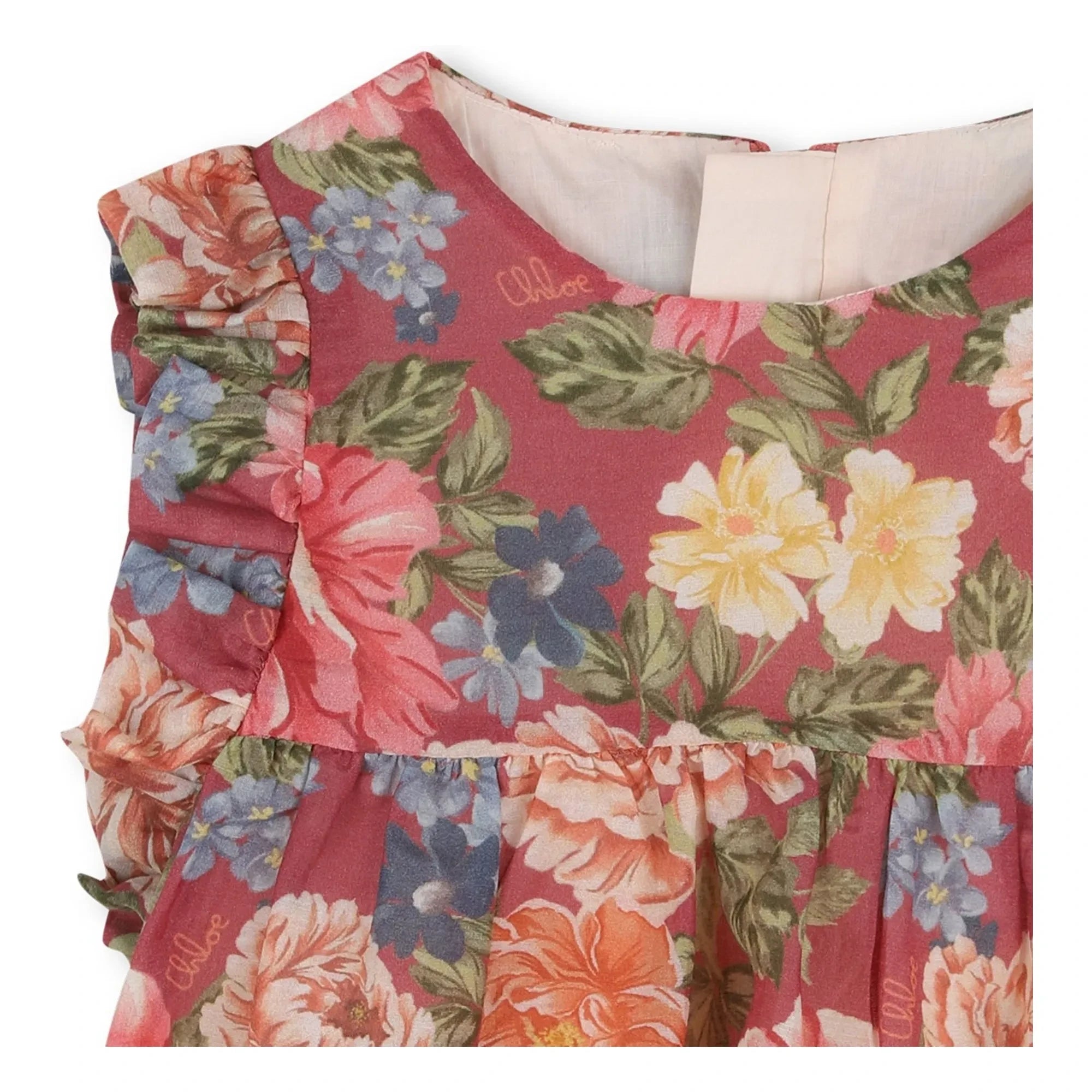Chloé - Organic Cotton Fleurie Top & Bloomer Set | Rosewood