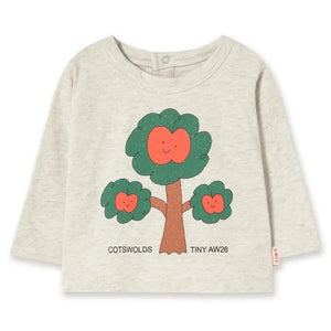 Tinycottons - Organic Cotton Tree T-Shirt | Heathered Beige