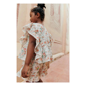 Louise Misha - Vallaloid organic cotton shorts | Ecru
