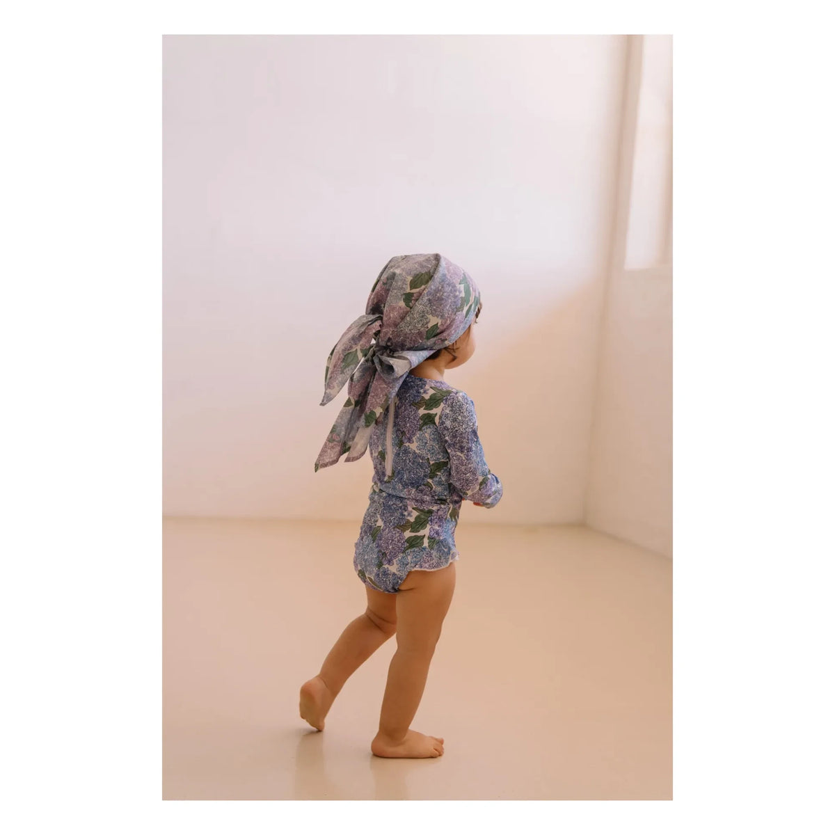 Studio Bohème - Linon Flowers Organic Cotton Scarf | Lilac