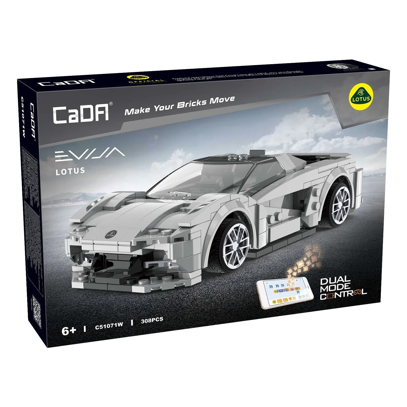 Cada - Yapı Kiti 1:20 - Akıllı Şasi - Lotus - 308 Parça