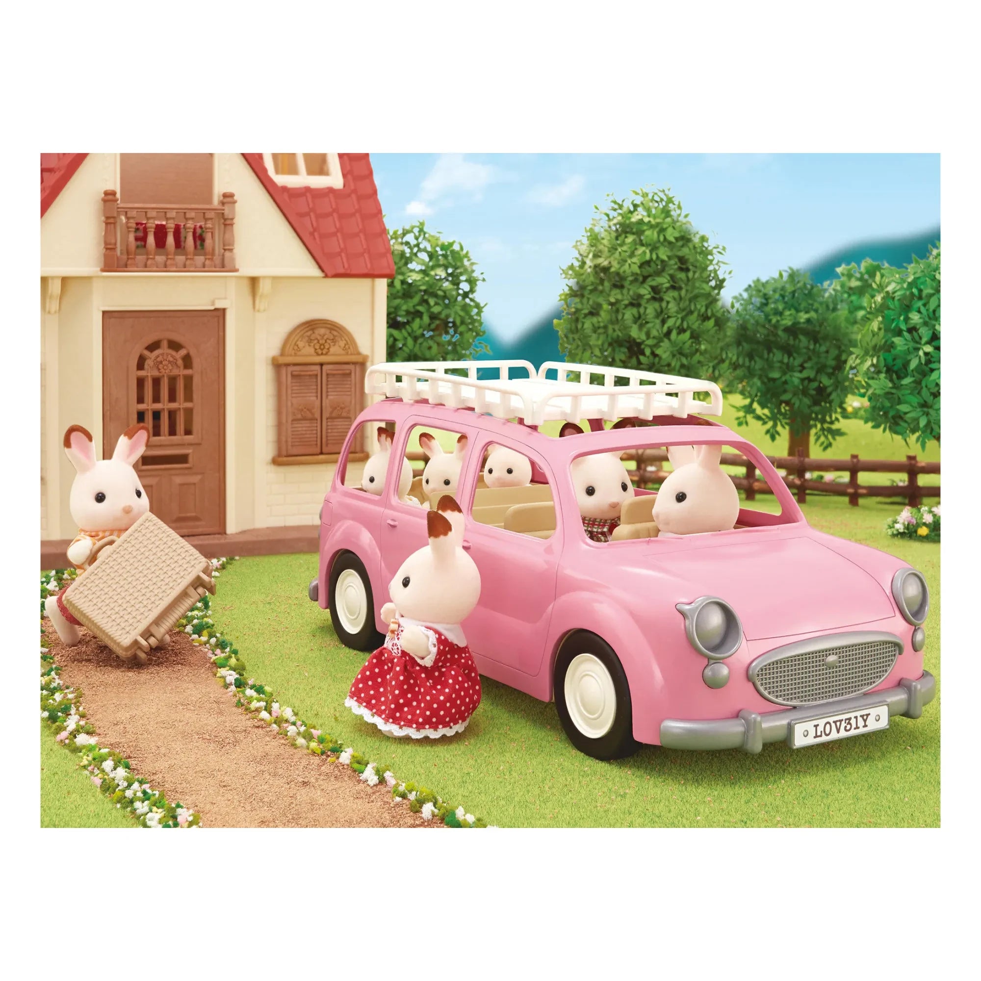 Sylvanian Families - Pink Minibus and Picnic Set