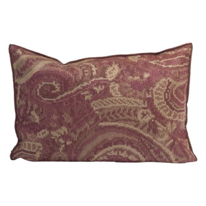 Maison de Vacances - Vice Versa Jacquard Paisley Indoor and Outdoor Cushion | Pink