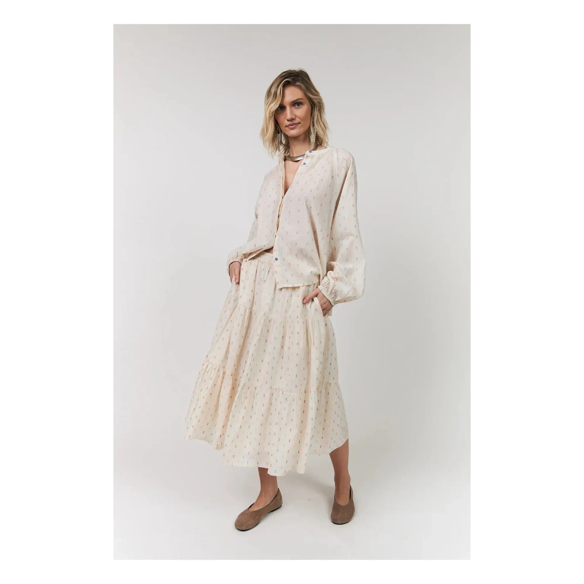 Lollys Laundry - Hailey Cotton Blouse | Cream