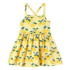 Tinycottons - Organic Cotton Orange Dress | Pale Yellow