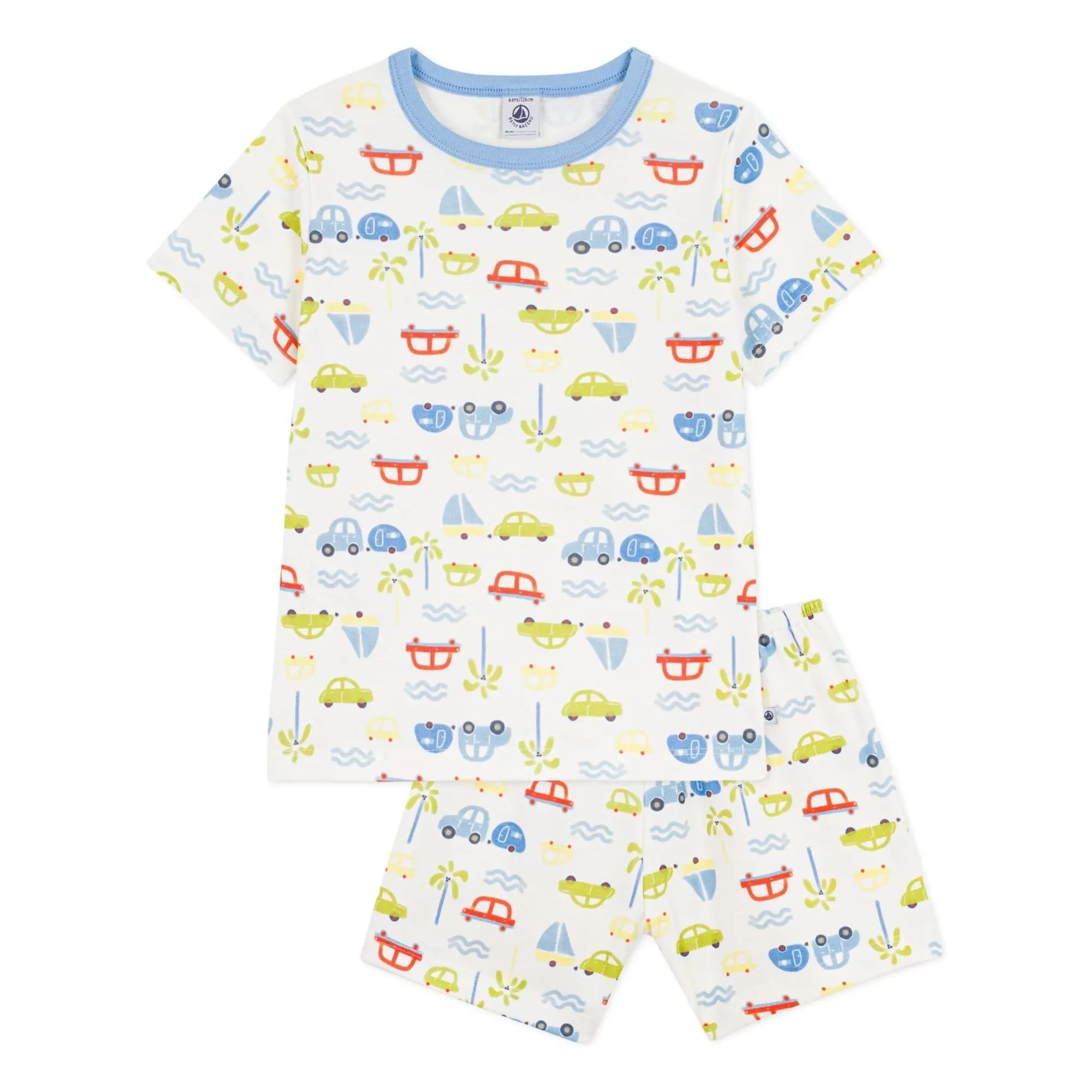 Petit Bateau - Kısa Pijama Arabası | Beyaz