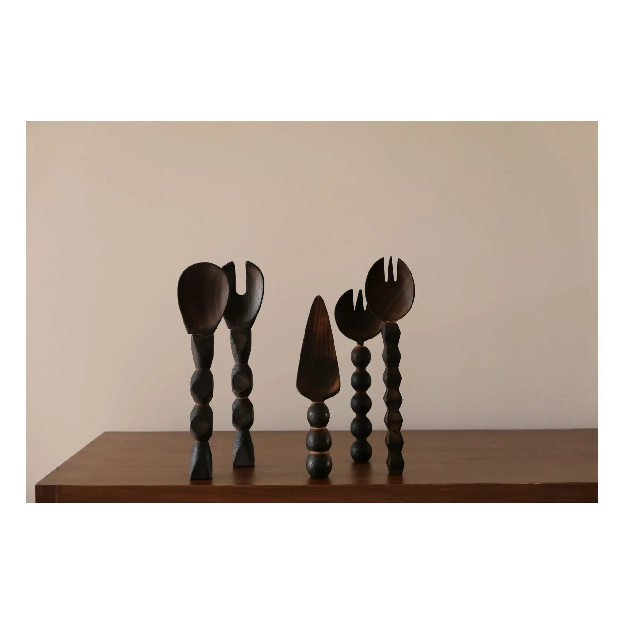 Woodmata - Teak Wood Salad Serving Set | Teak