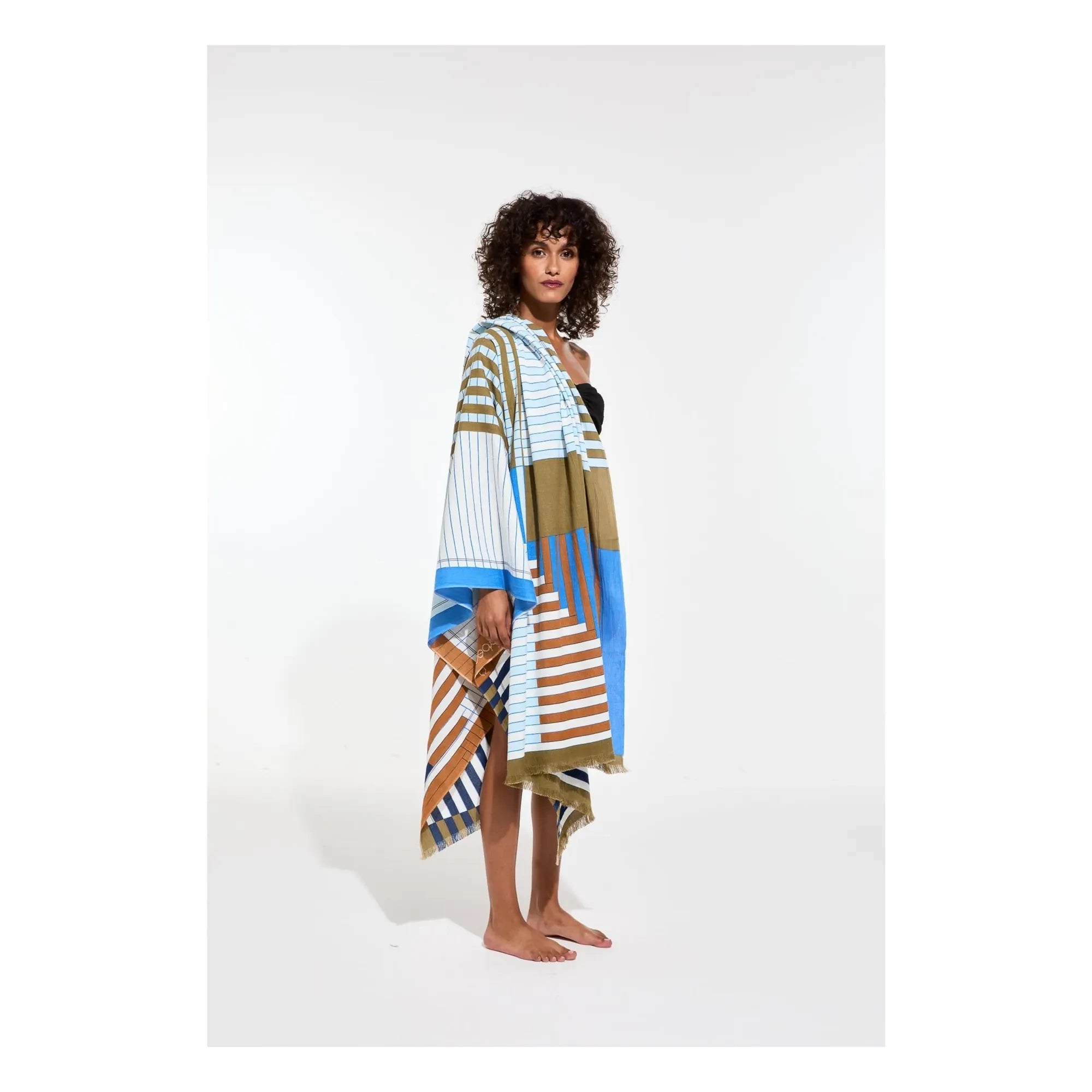 Mapoésie - Riviera Beach Towel | Blue