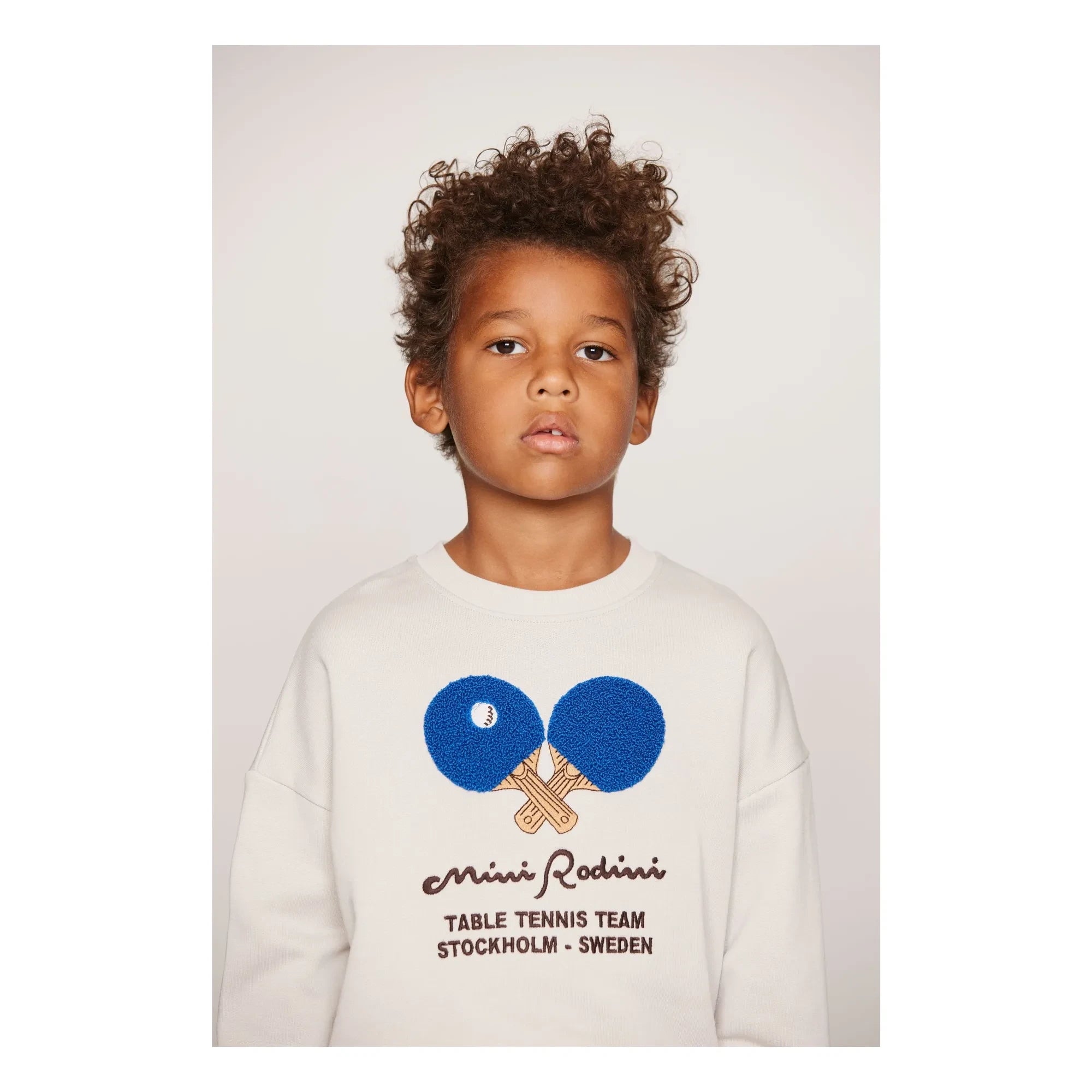 Mini Rodini - Organic Cotton Ping Pong Sweatshirt | Gray