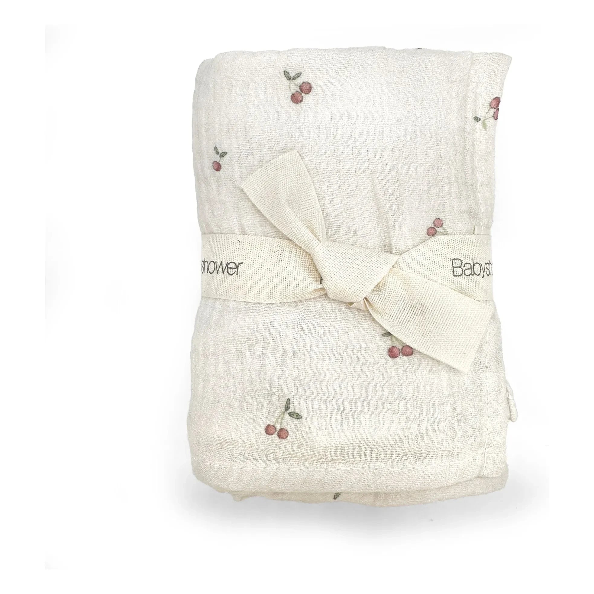 Baby Shower - Cherries Nappies - 3-piece Set | Ecru