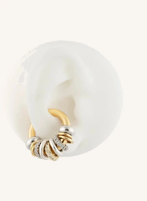 Sigal - Bright Hoop Earring Cuffs | Gold/Silver