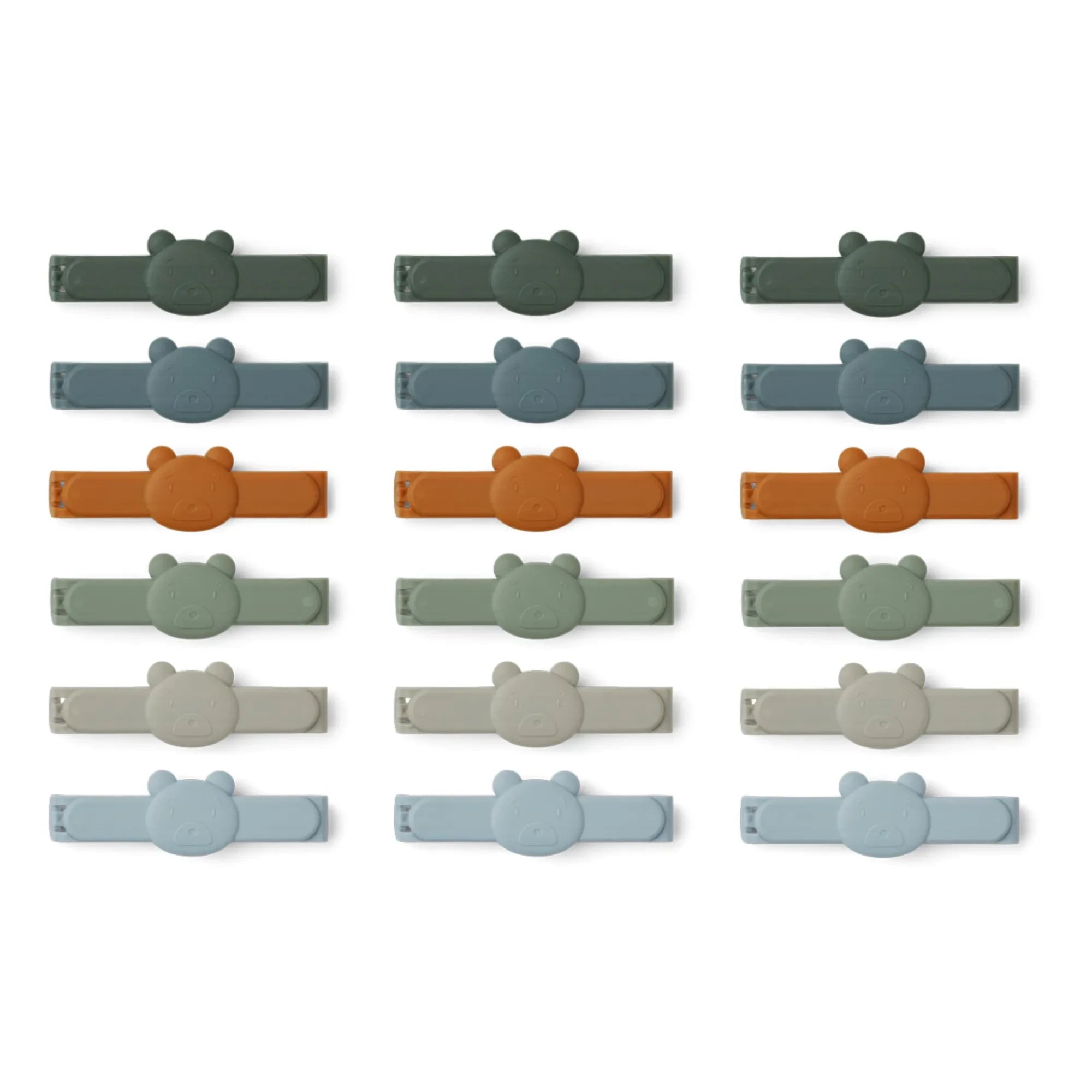 Liewood - Çok Amaçlı Klipsler - 18'li Set | Verdigris
