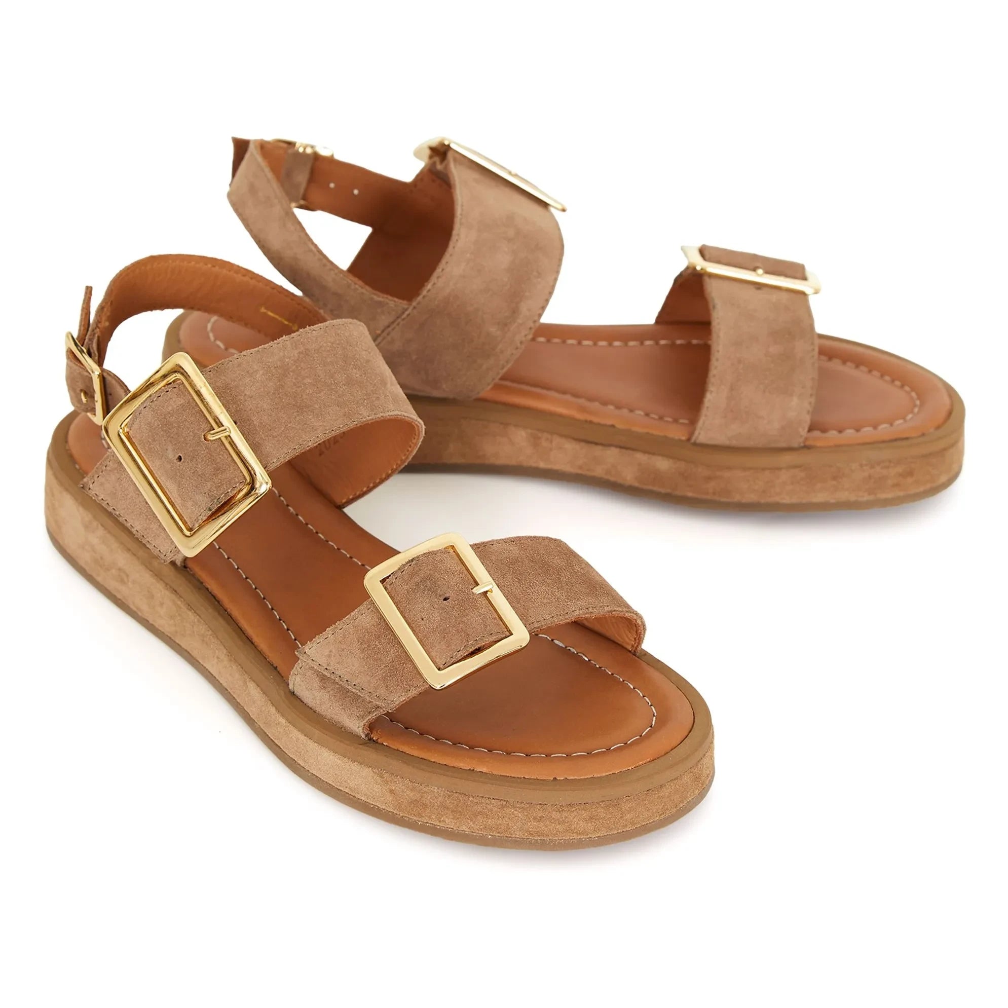 Anthology Paris - Ottawa Süet Sandalet | Natural