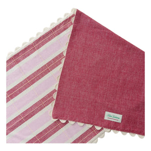 Tarta Gelatina - Organic Cotton Table Runner | Pink