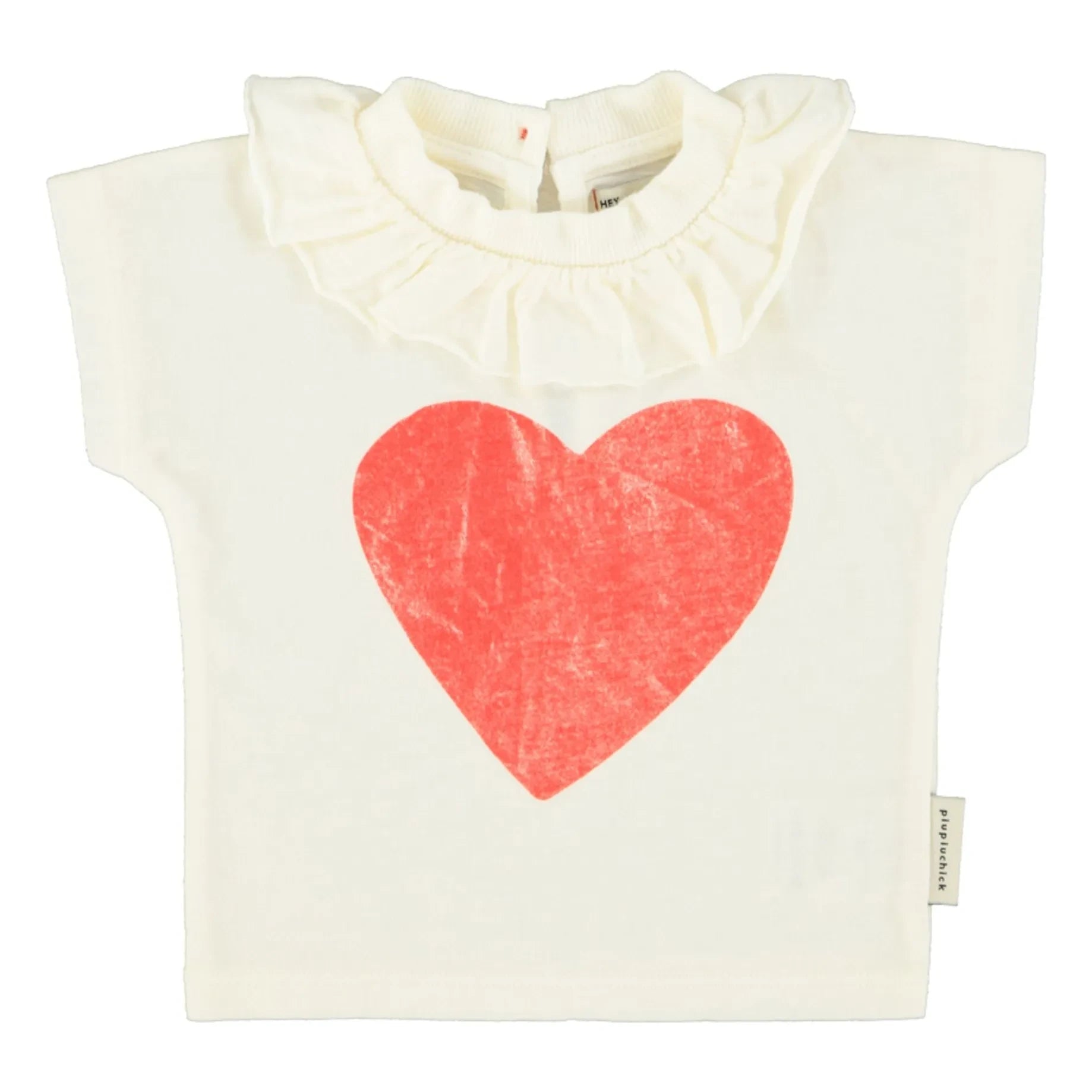 Piupiuchick - Heart T-shirt | Ecru
