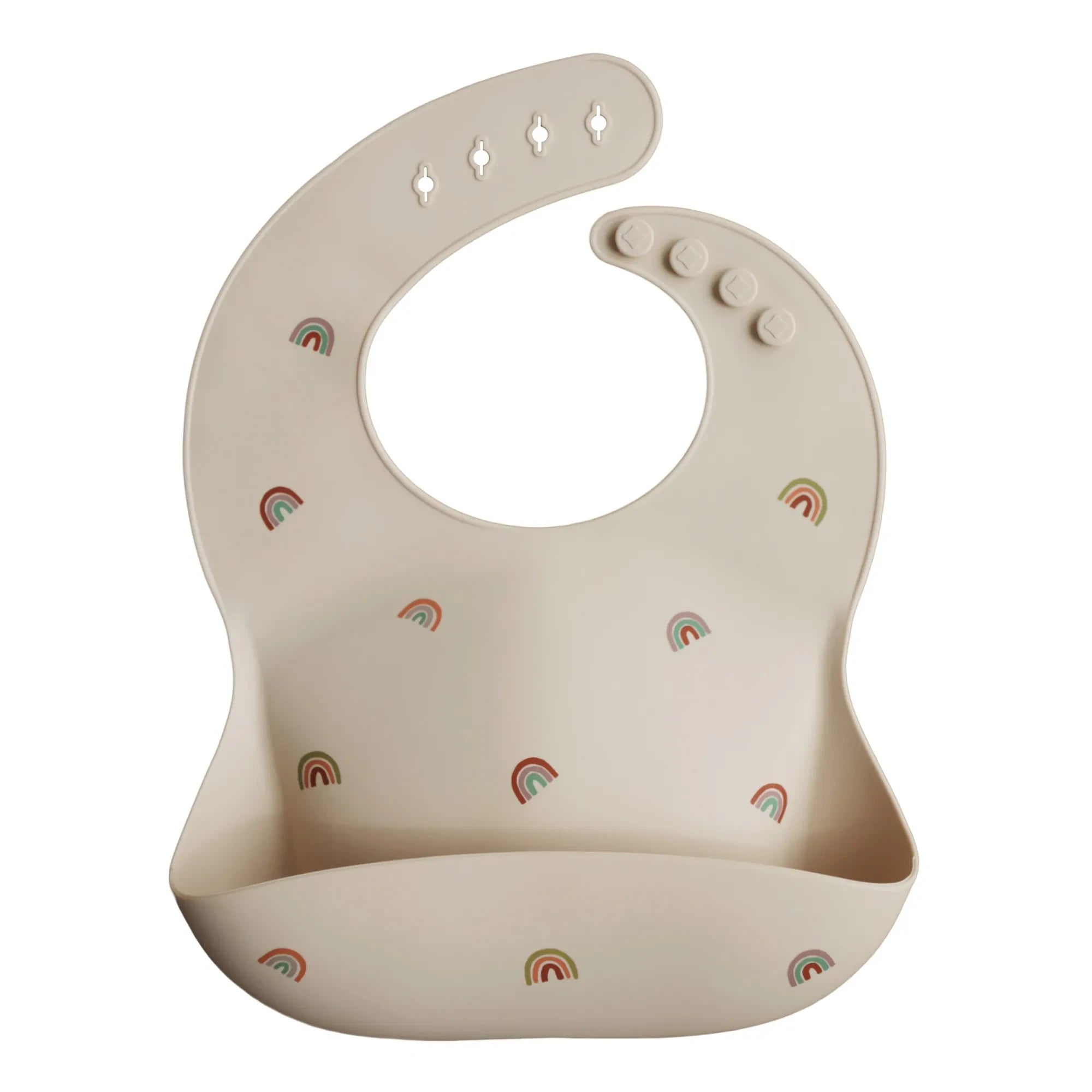 Mushie - Silicone Bib | Nude