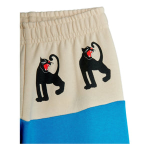 Mini Rodini - Panther organic cotton jogger pants | Azure blue