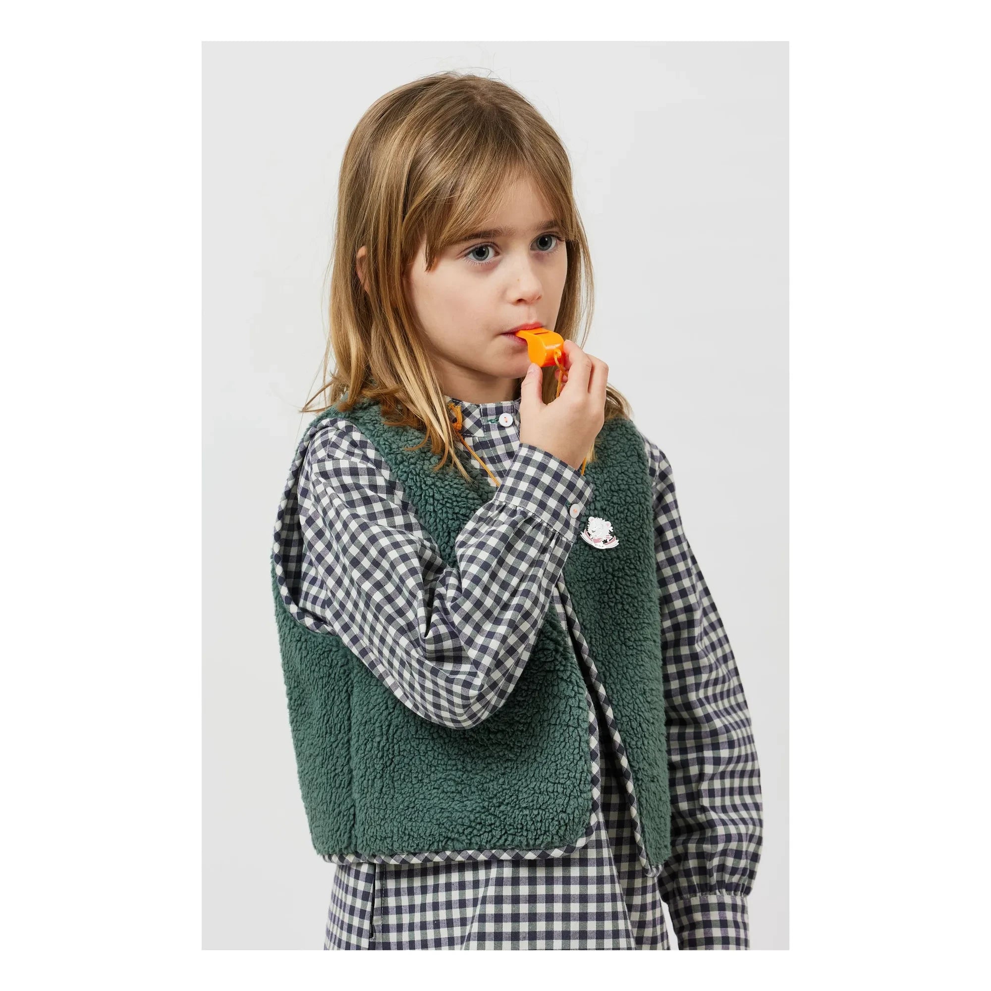 Arsène et Les Pipelettes - Giulia Sherpa Double-Sided Jacket | Green
