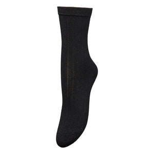 Becksöndergaard - Sparkling Ribbed Socks | Black
