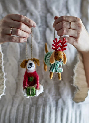 Bloomingville - Monty Christmas Ornaments - Set of 2