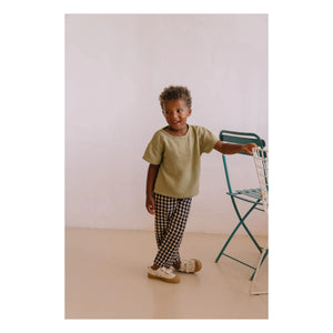 Studio Bohème - Cousin Vichy Organic Cotton Gauze Pants | Black