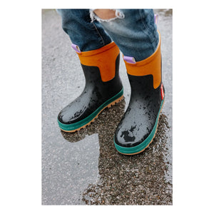 Hello Hossy - Black Rain Boots