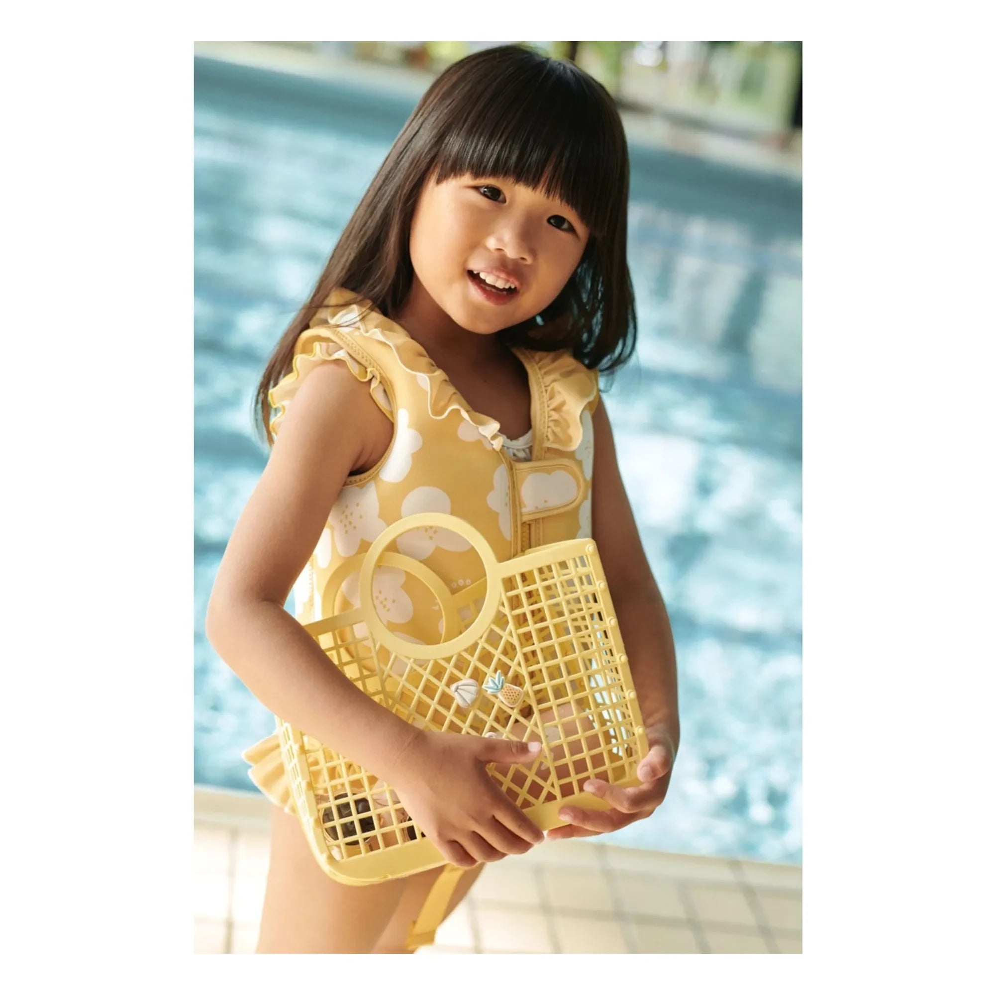 Liewood - Dove swim vest | Flower/Lemon yellow
