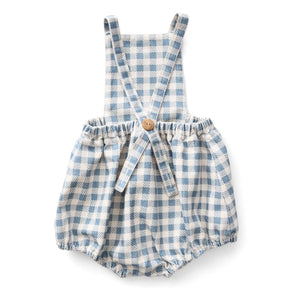 Soor Ploom - Oona Vichy Organic Cotton Romper | Off White