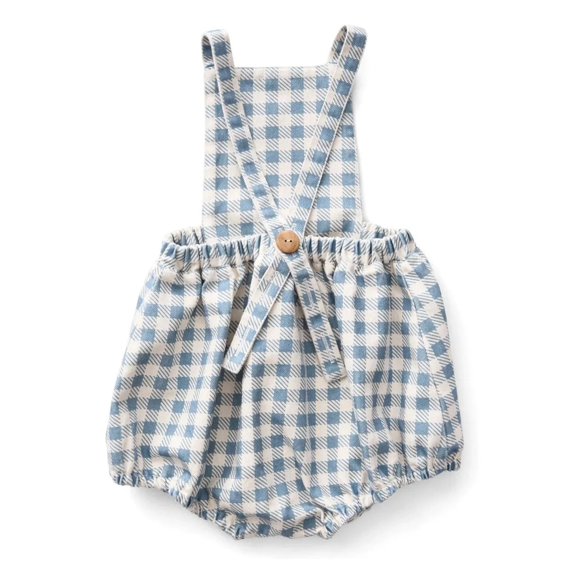 Soor Ploom - Oona Vichy Organic Cotton Romper | Off White