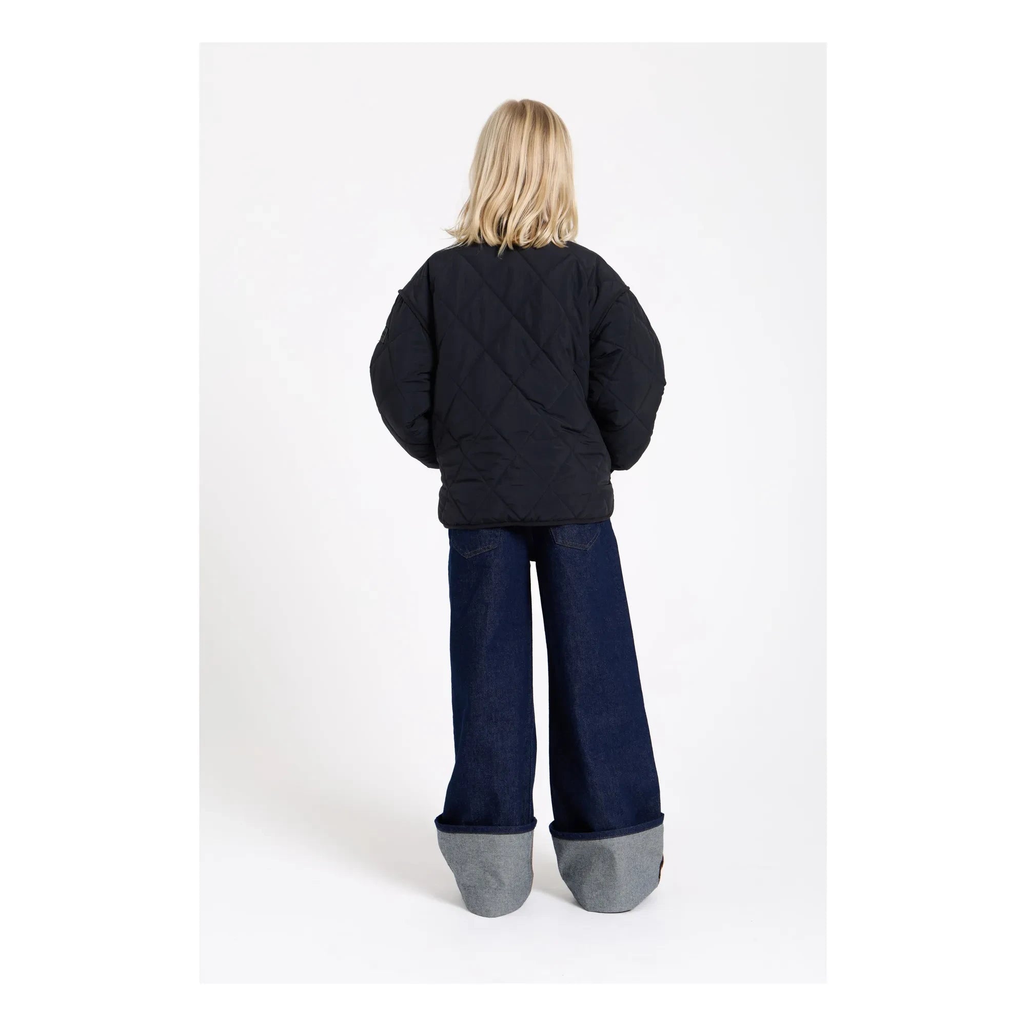 Finger in the nose - Braidy Quilted Bomber | Black