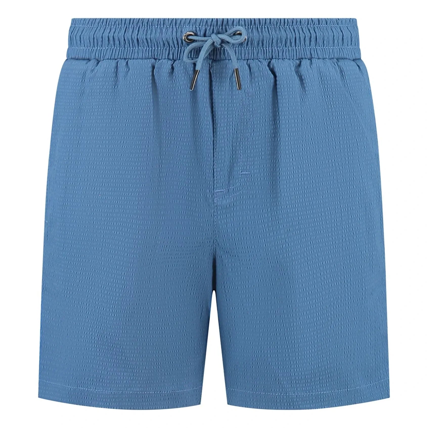 Beachlife - Seersucker Yüzme Şortu | Mavi