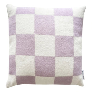 Maison Deux - Damier Wool Cushion Cover | Lilac