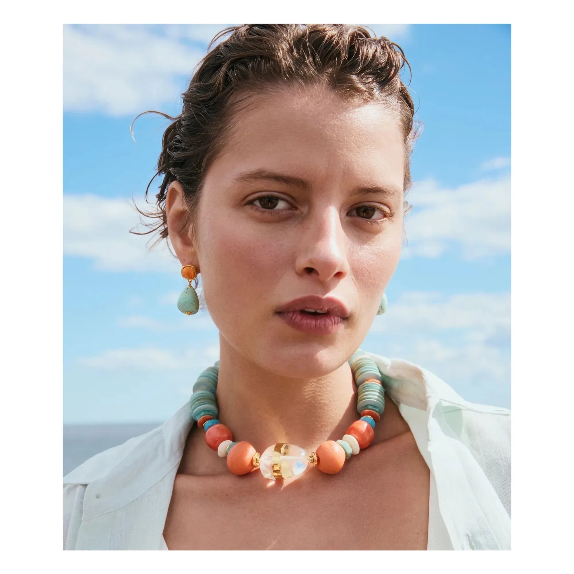 Lizzie Fortunato - Citrus Splash Earrings | Blue