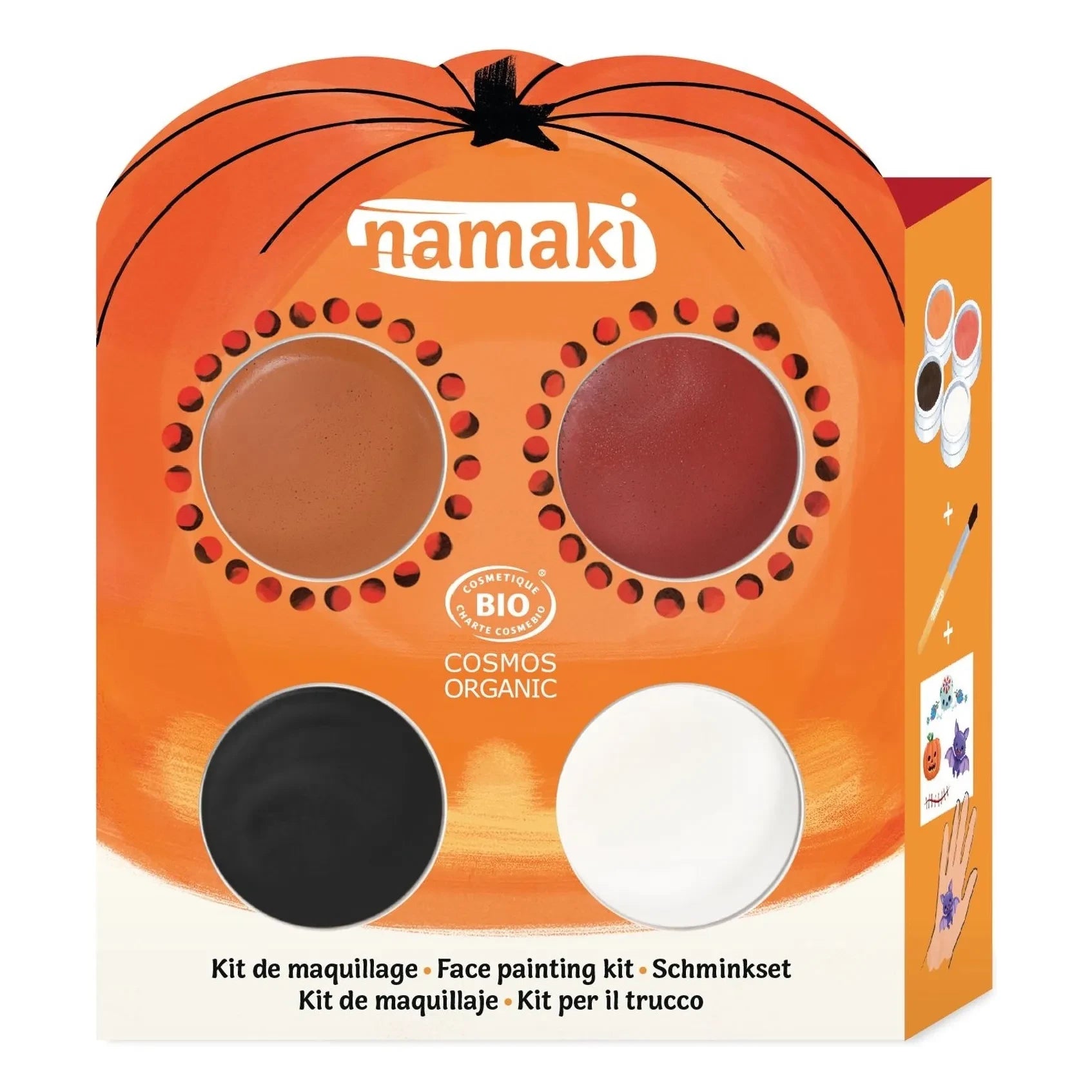 Namaki - 4 Shade Halloween Makeup Palette | Orange