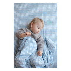 Soft Spot - Organic Cotton Swaddle Cloths | Blue