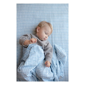 Soft Spot - Organic Cotton Swaddle Cloths | Blue