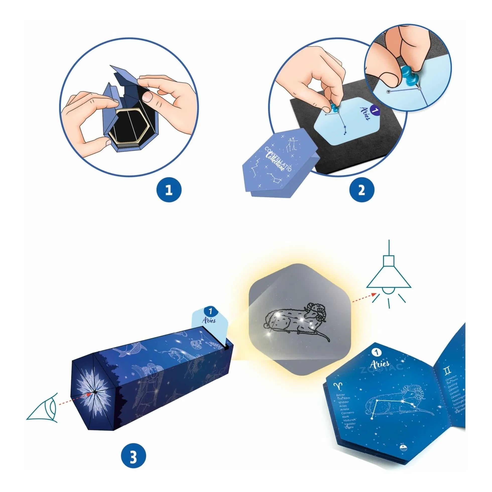 Djeco - DIY Kit - Constellation Viewer Craft Set