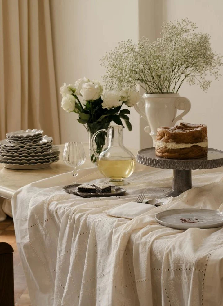 Olsson & Jensen - Rose Dessert Plates - 6-piece Set | Beige pink