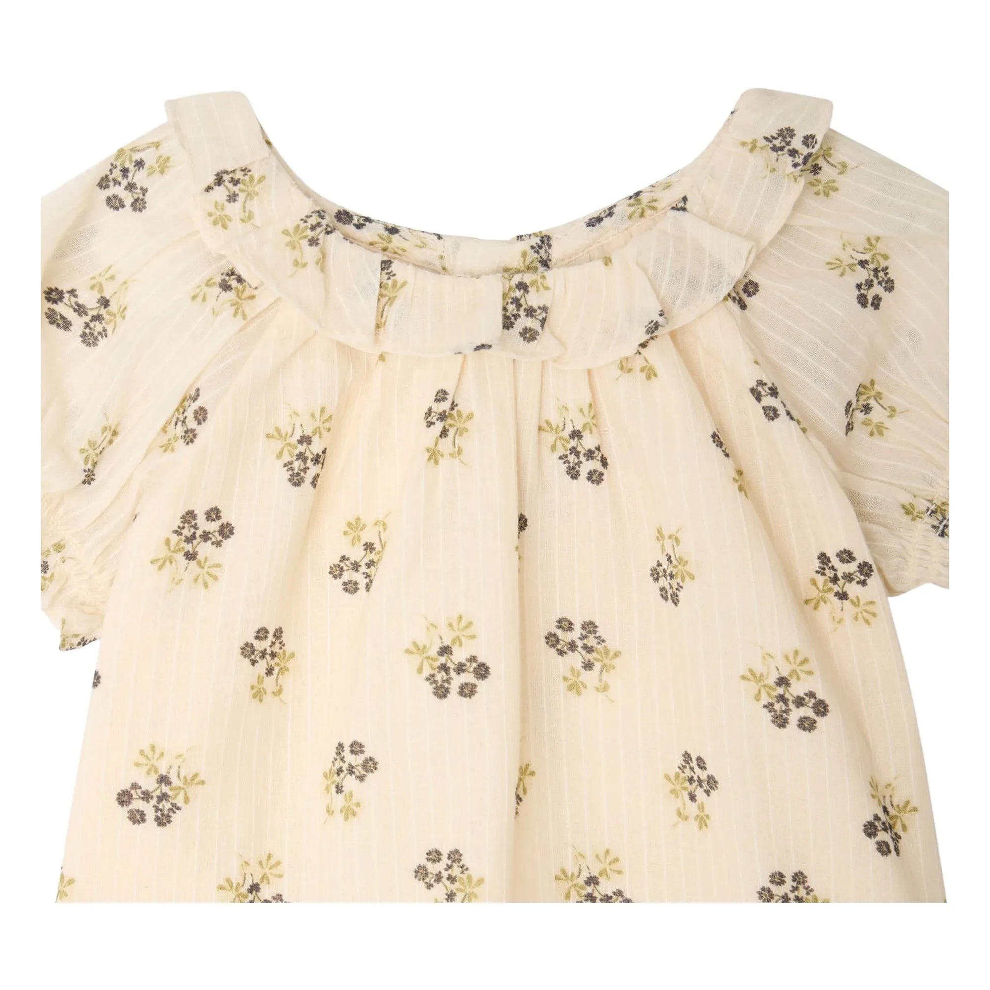 Bonpoint - Lara Fleurie Organic Cotton Blouse | Ivory