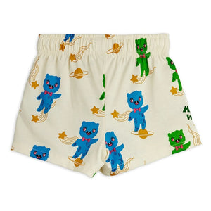 Mini Rodini - Aliens Organic Cotton Shorts | Ecru